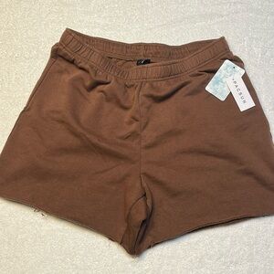 Brand new PacSun woman’s brown sweat shorts